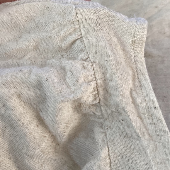 NWOT the PODOLLS Beige Space Dyed Front Seamed Draped Blouse🤍🤍🤍 - Picture 4 of 10